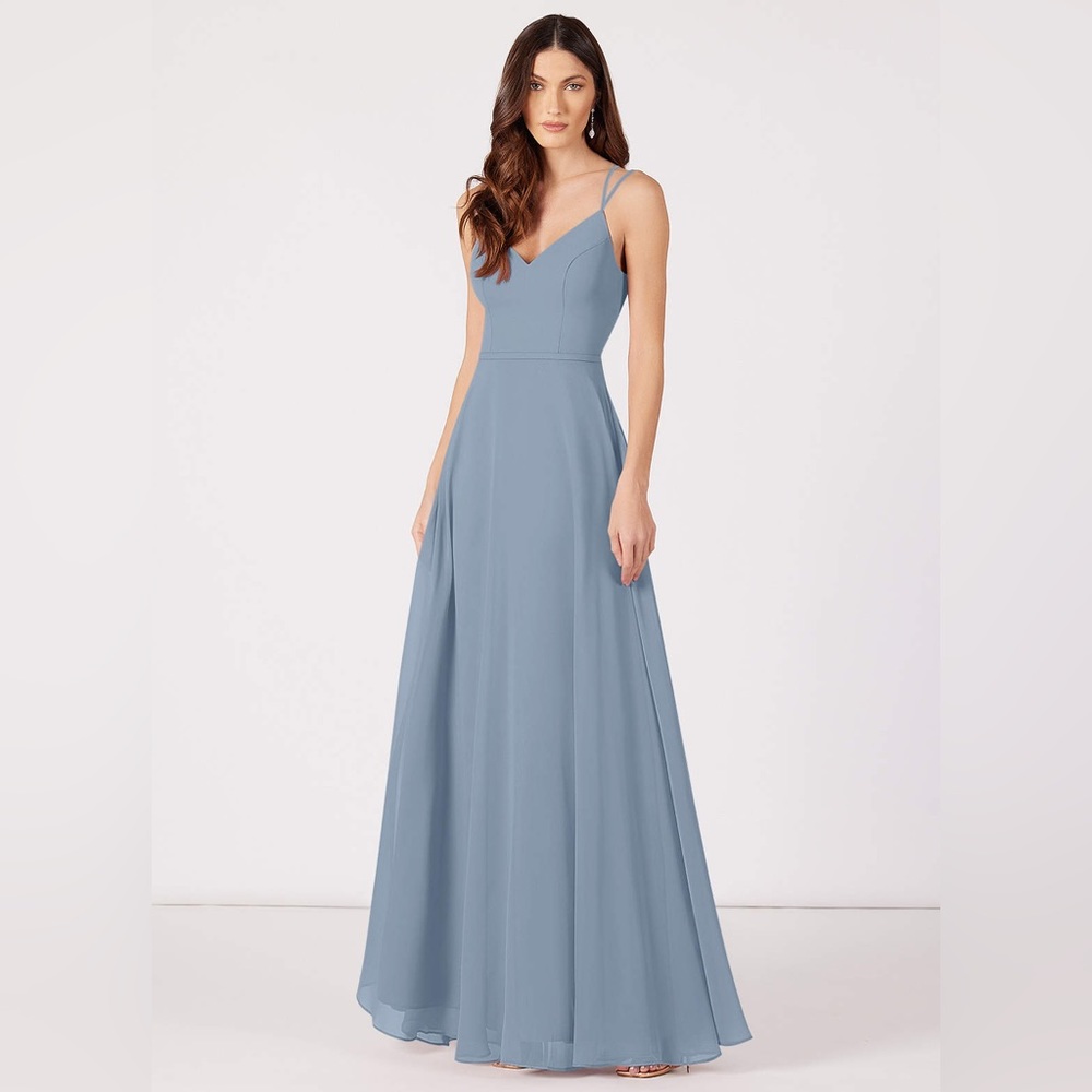 Azazie Janine Dusty Blue